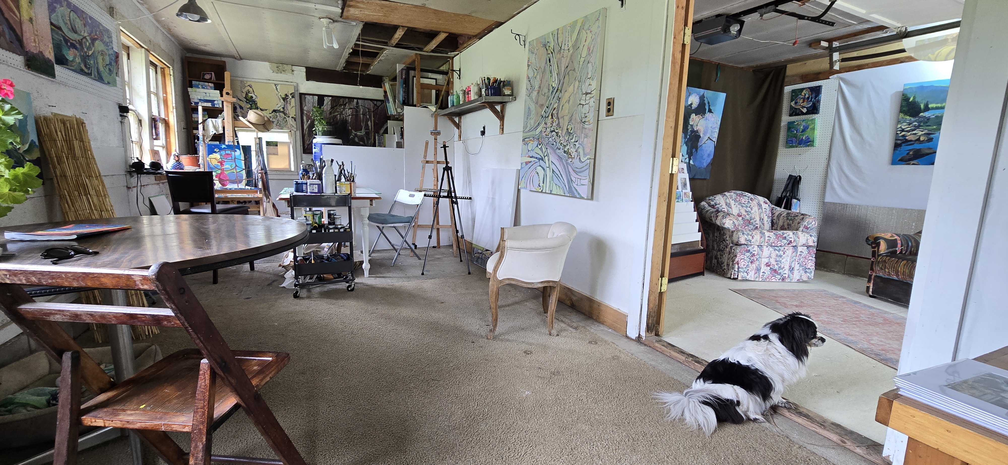Open studio interior